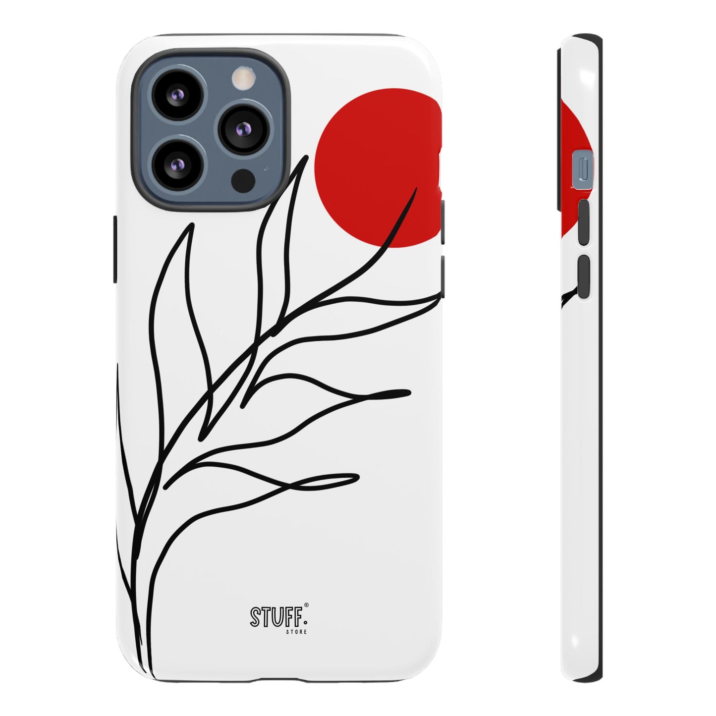 Red Sun Case | Coque résistante double protection avec Design Minimaliste