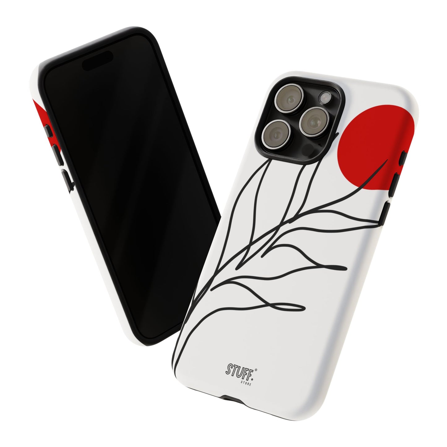 Red Sun Case | Coque résistante double protection avec Design Minimaliste