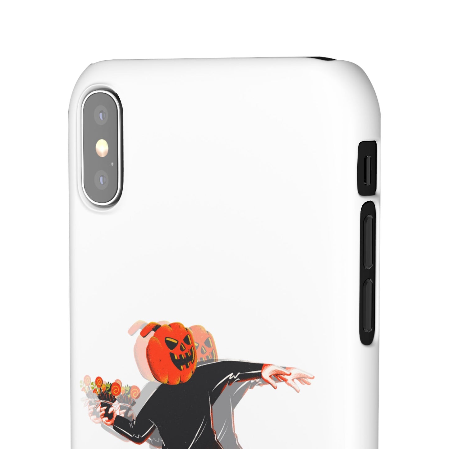 Pumpksy | Coque snap légère et résistante inspiration Banksy – Blanc