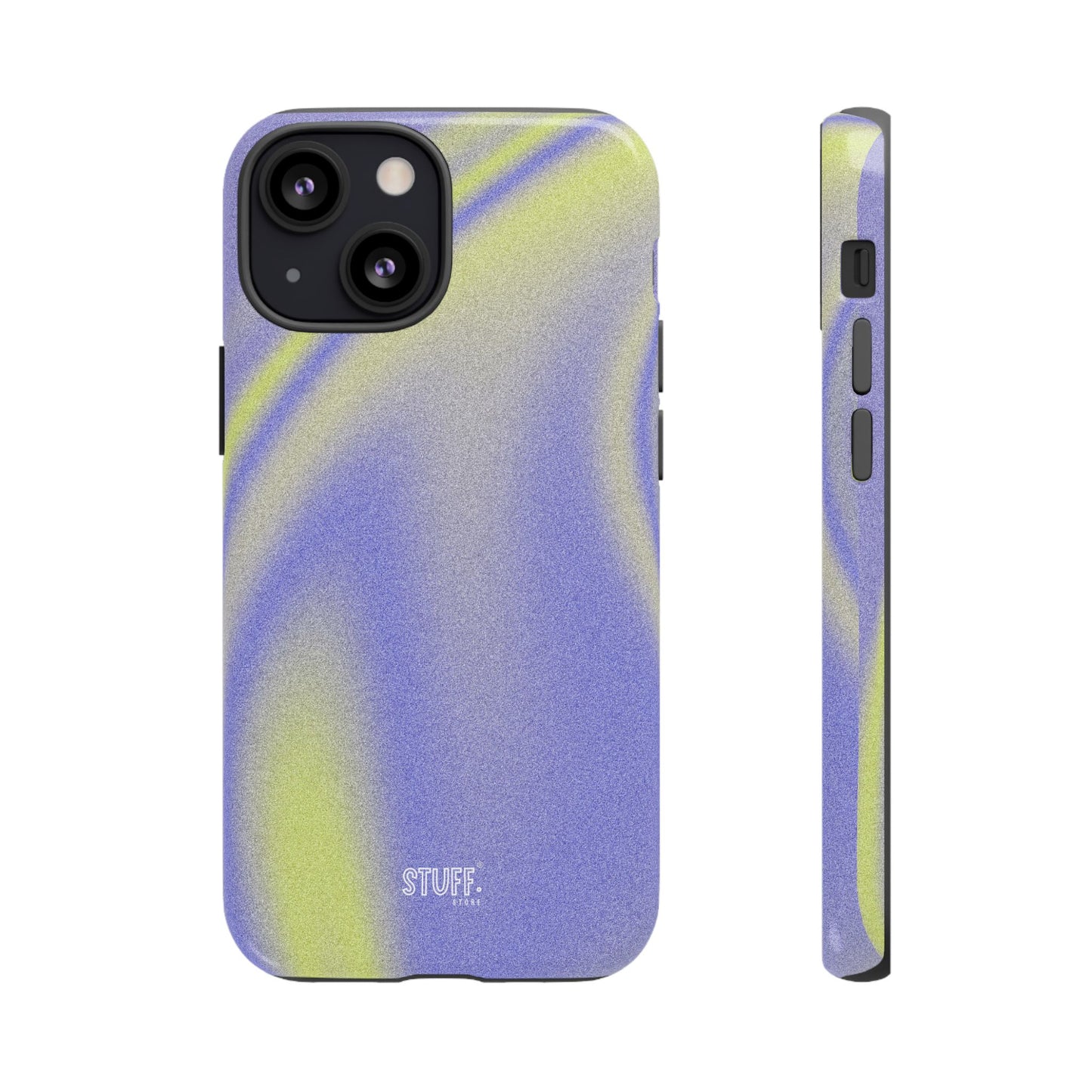 Vibrant Case | Coque résistante double protection anti-choc - Violet & Jaune
