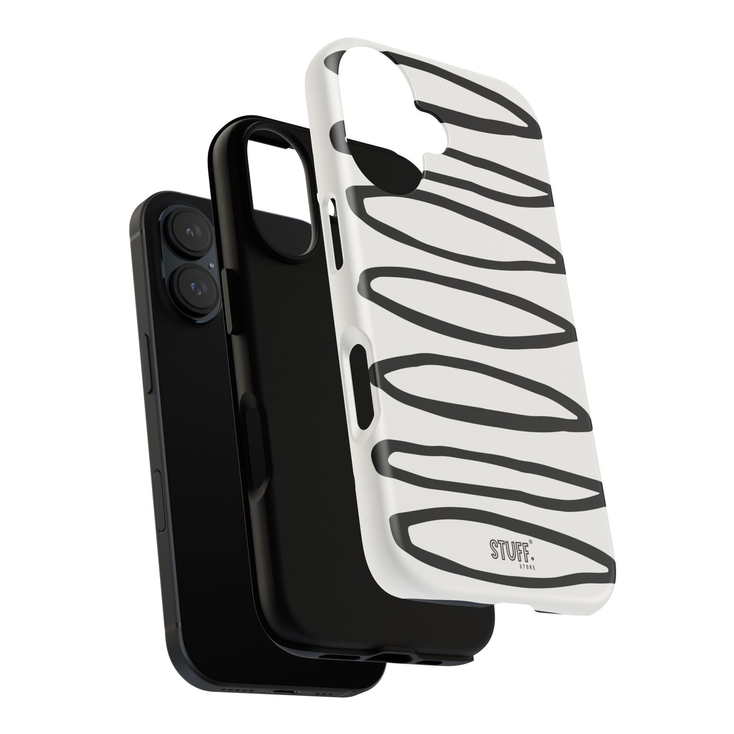 Loopy Case | Coque résistante double protection - Motif cercles abstraits