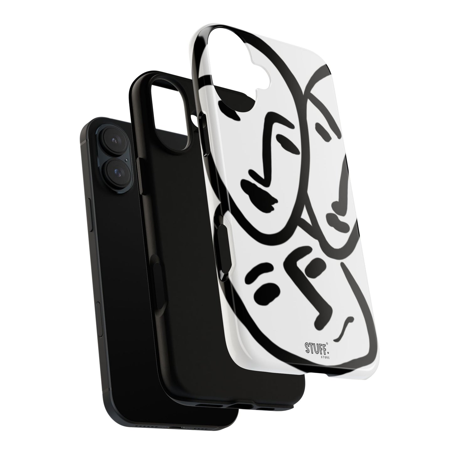 Les Trois Visages | Coque résistante double protection — inspiration Matisse