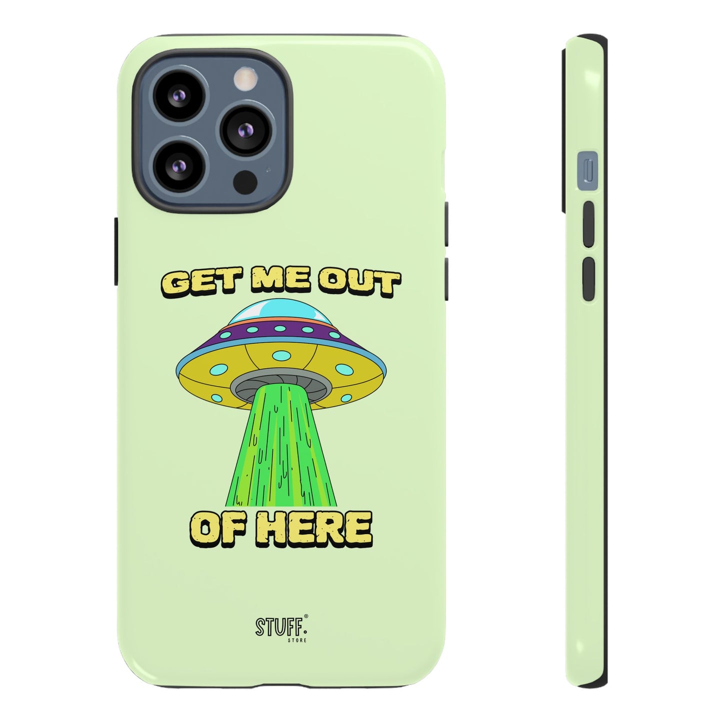 Get Me Out of Here | Coque résistante anti-choc — Vert Menthe
