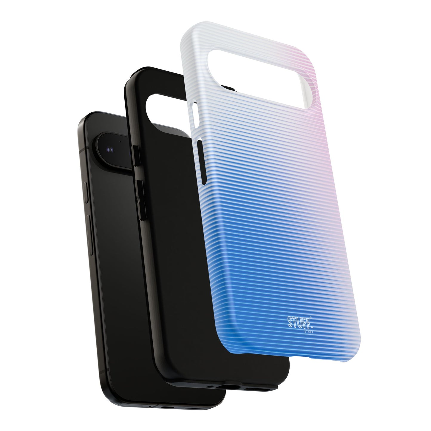 Gradient Case | Coque résistante double protection anti-choc - Dégradé Bleu & Rose