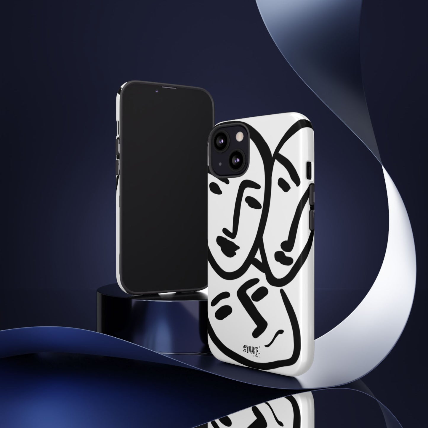 Les Trois Visages | Coque résistante double protection — inspiration Matisse