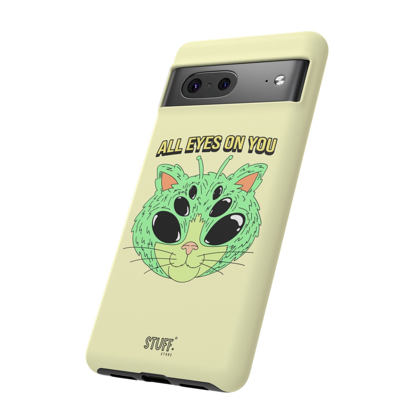 All Eyes on You Case | Coque résistante double protection avec Design Alien drôle
