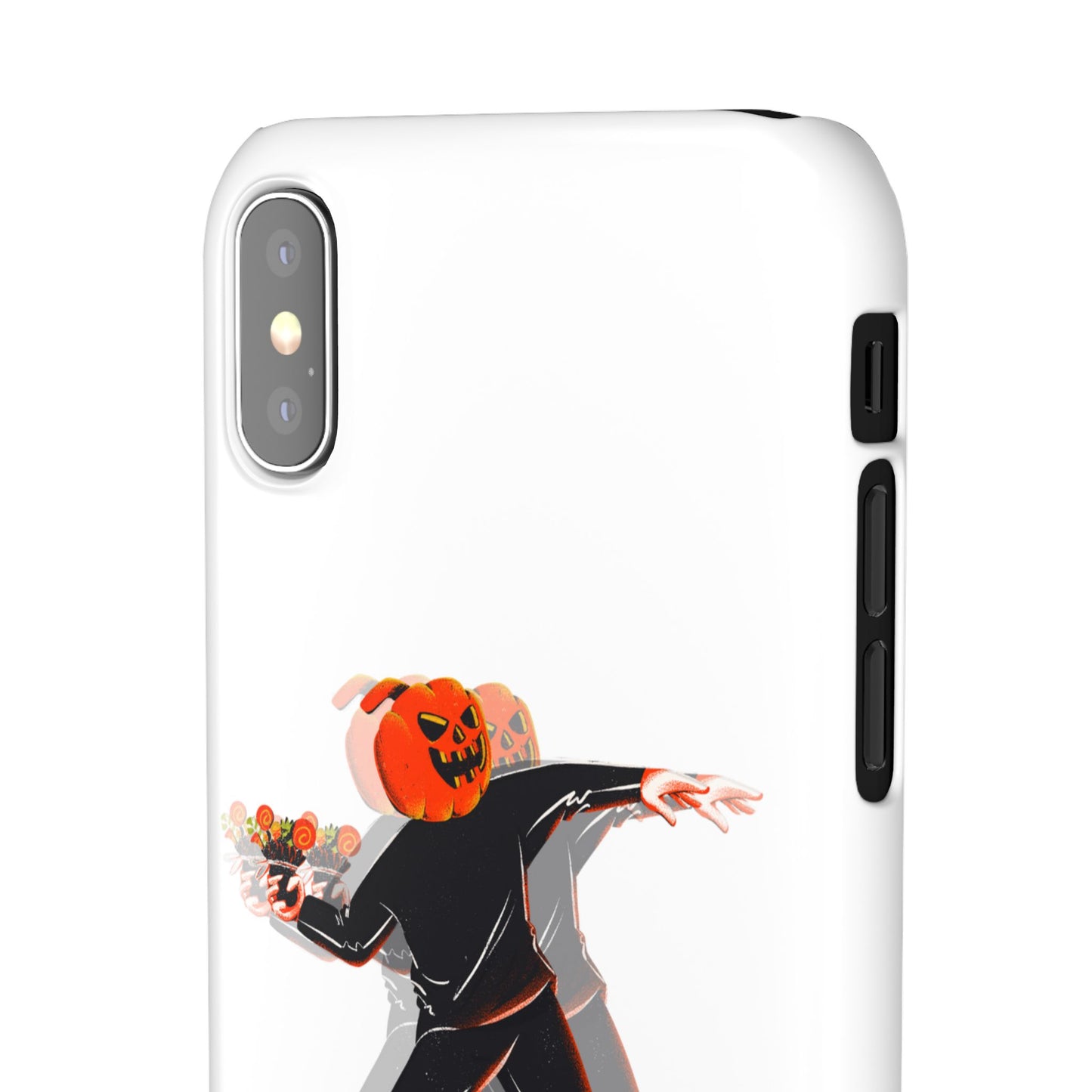 Pumpksy | Coque snap légère et résistante inspiration Banksy – Blanc