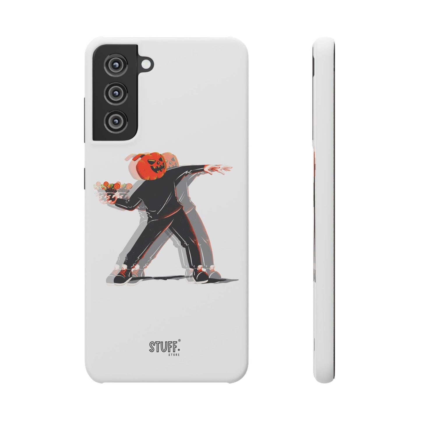 Pumpksy | Coque snap légère et résistante inspiration Banksy – Blanc