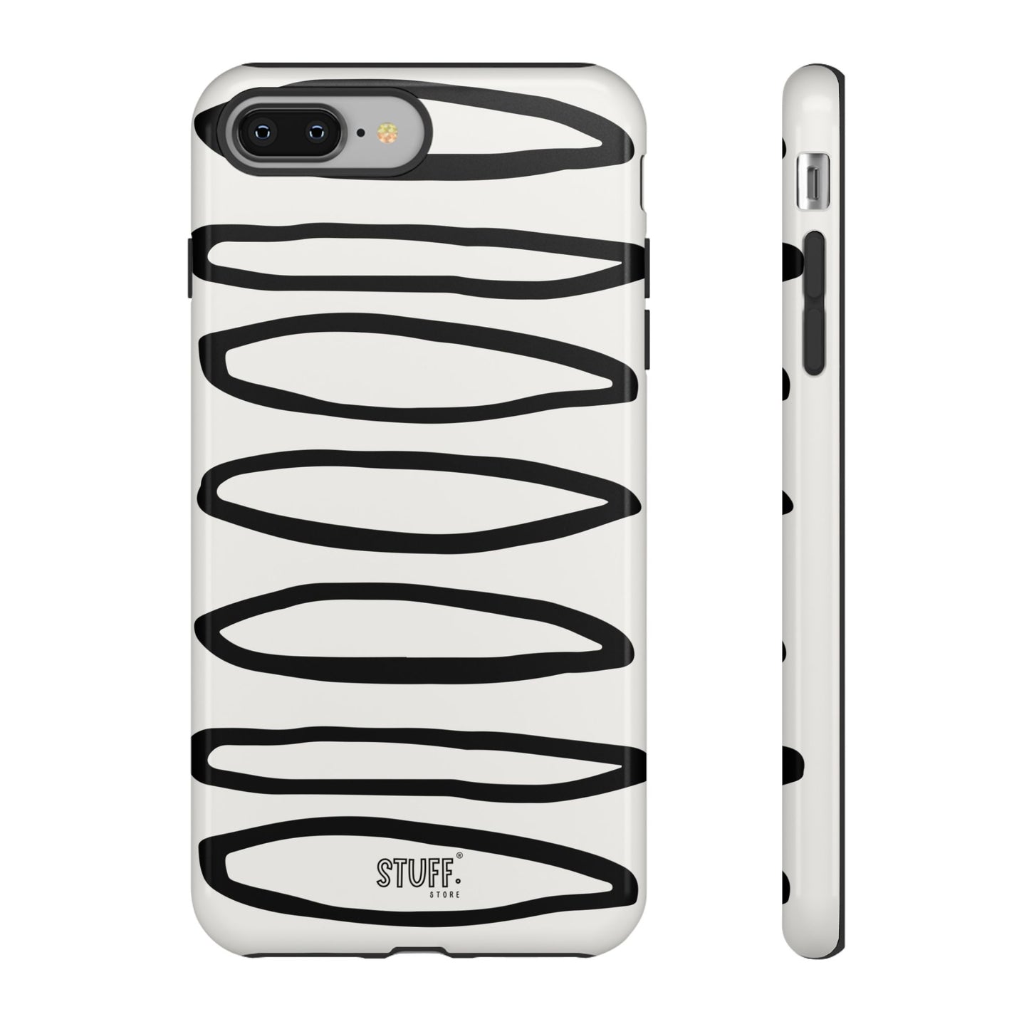Loopy Case | Coque résistante double protection - Motif cercles abstraits