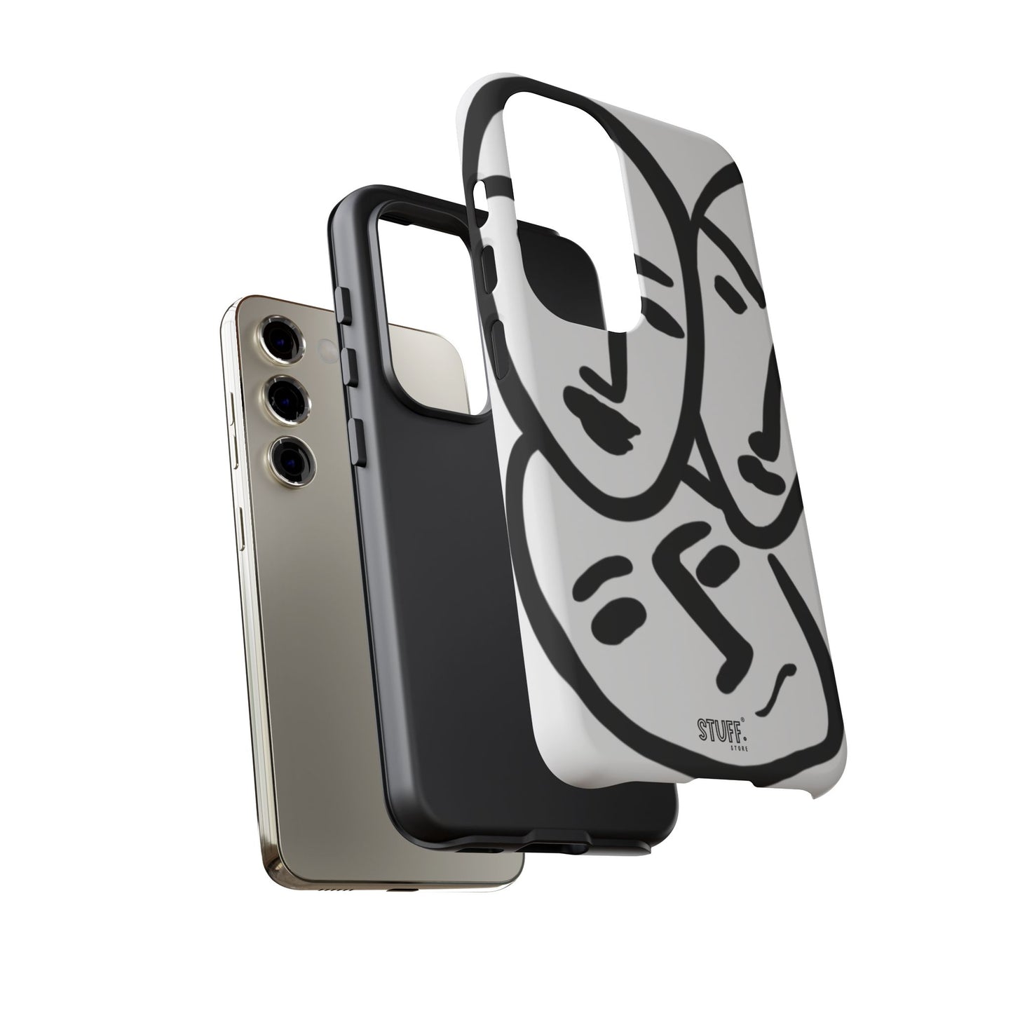 Les Trois Visages | Coque résistante double protection — inspiration Matisse