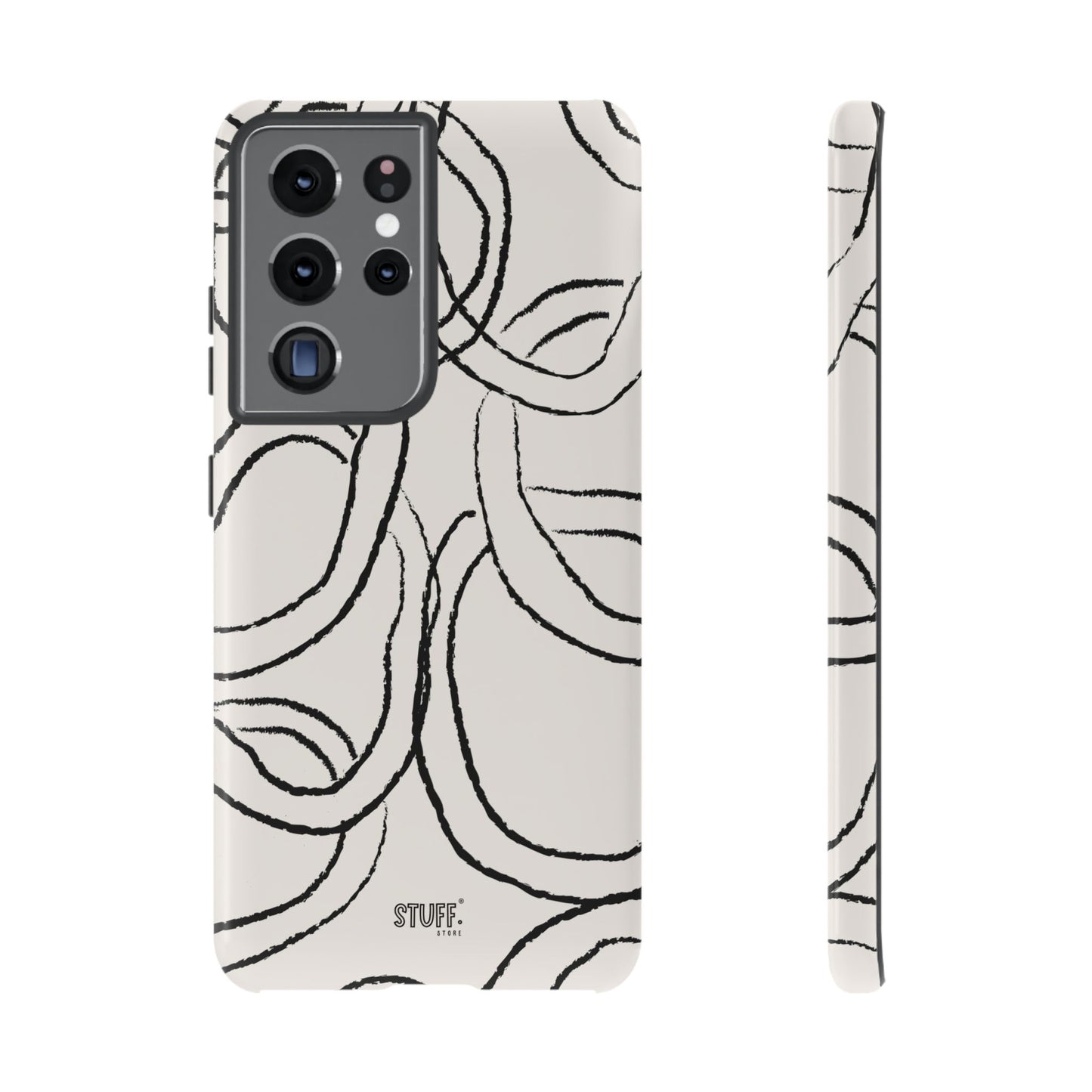Doodly Case | Coque résistante double protection avec Design Gribouillis Minimaliste