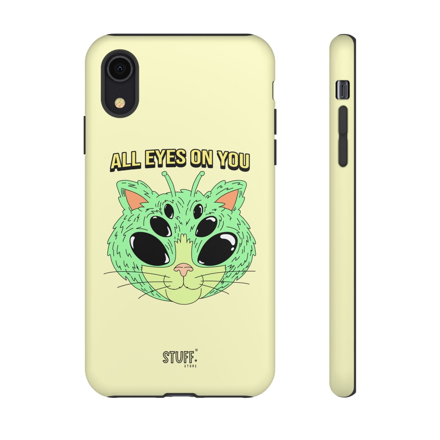 All Eyes on You Case | Coque résistante double protection avec Design Alien drôle