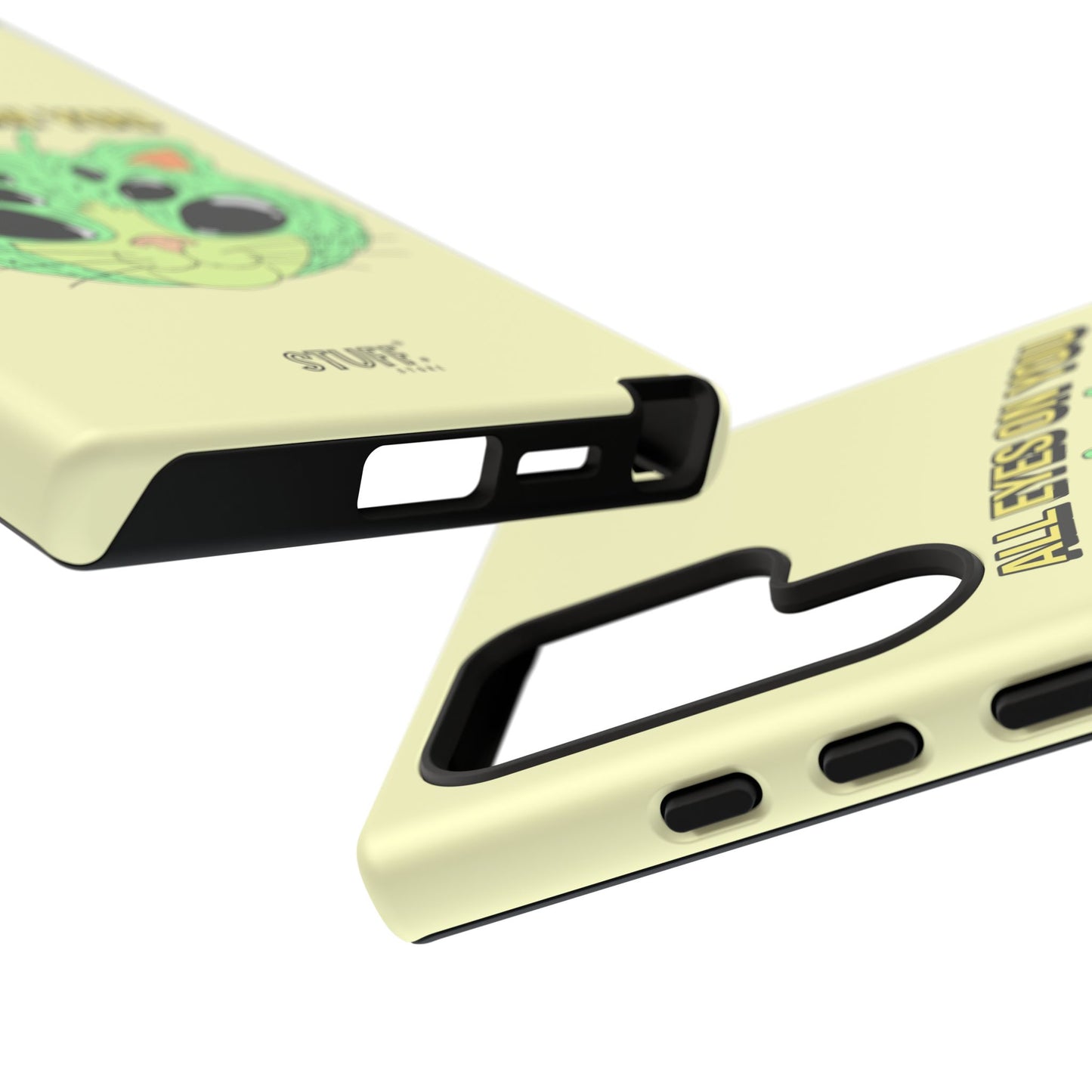 All Eyes on You Case | Coque résistante double protection avec Design Alien drôle