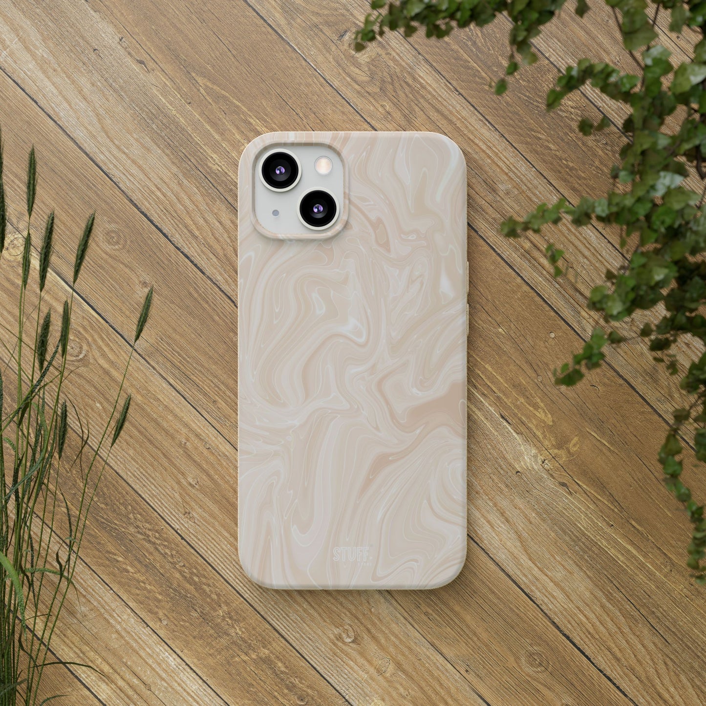 Liquid Marble Case | Coque Eco-Friendly en Bambou et Bioplastique Effet Marbré - Disponible avec Emballage Cadeau