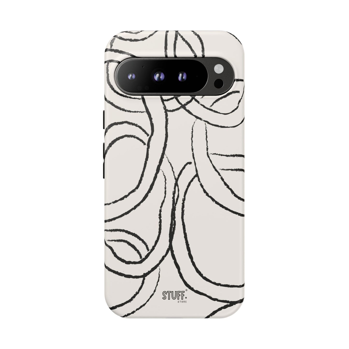 Doodly Case | Coque résistante double protection avec Design Gribouillis Minimaliste