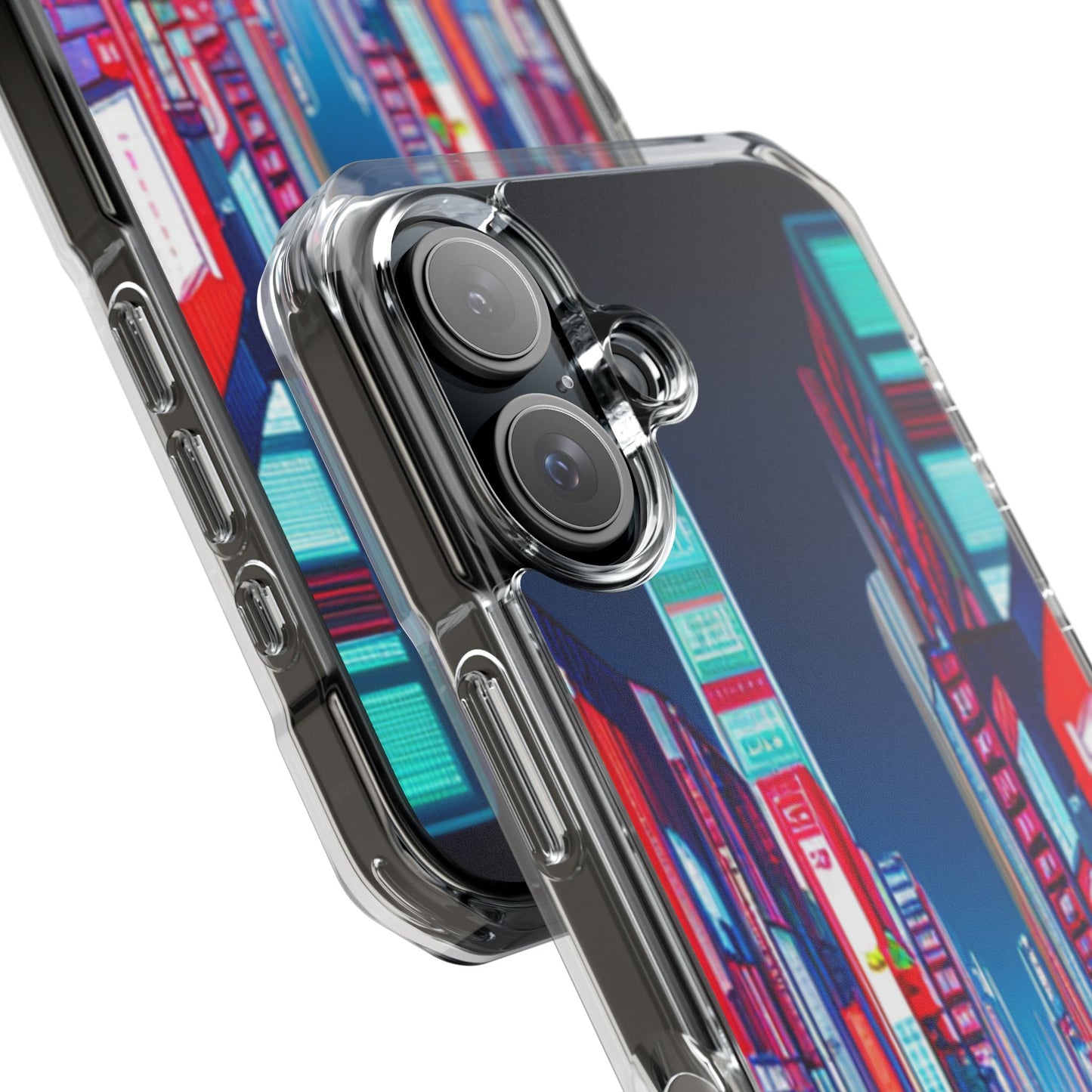 Cyber City Case | Coque transparente magnétique antichoc compatible MagSafe®