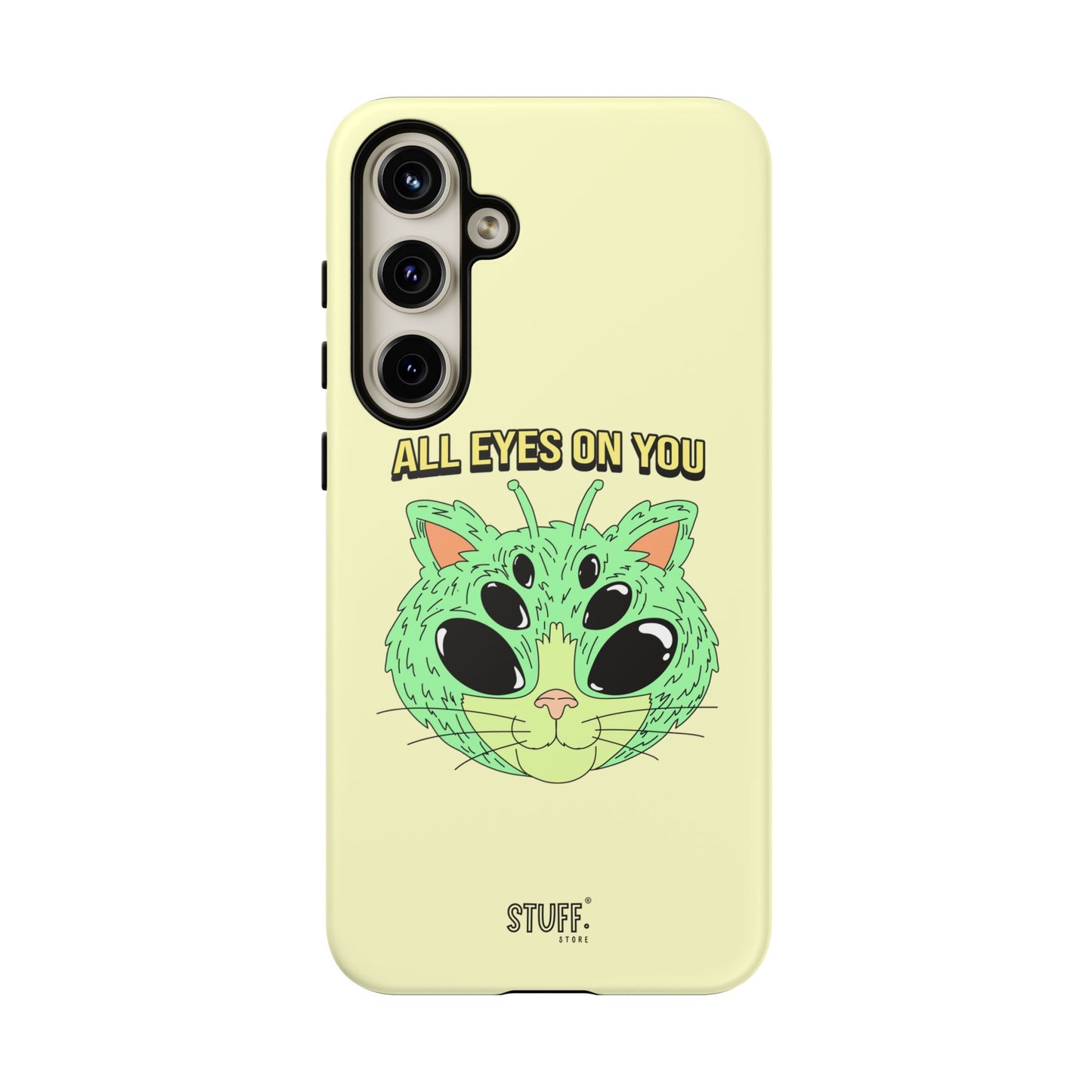All Eyes on You Case | Coque résistante double protection avec Design Alien drôle