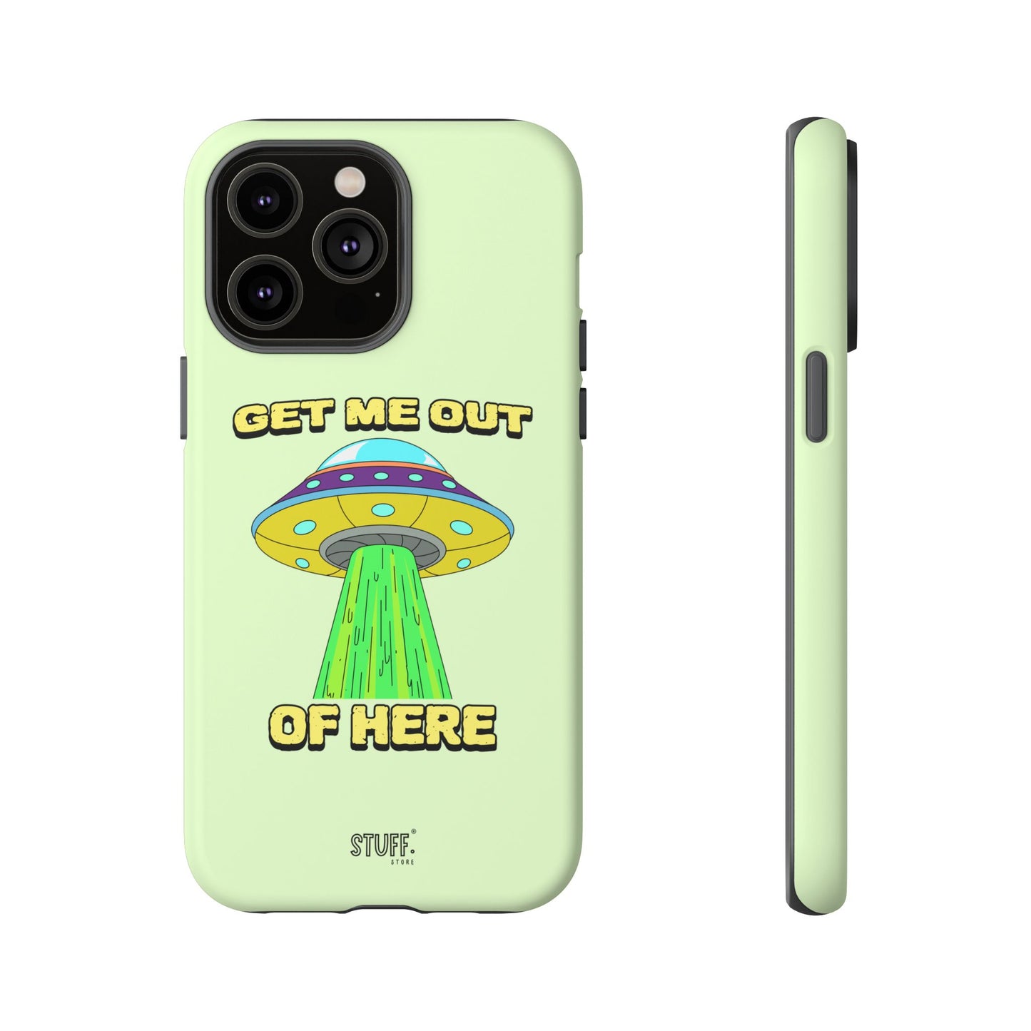 Get Me Out of Here | Coque résistante anti-choc — Vert Menthe