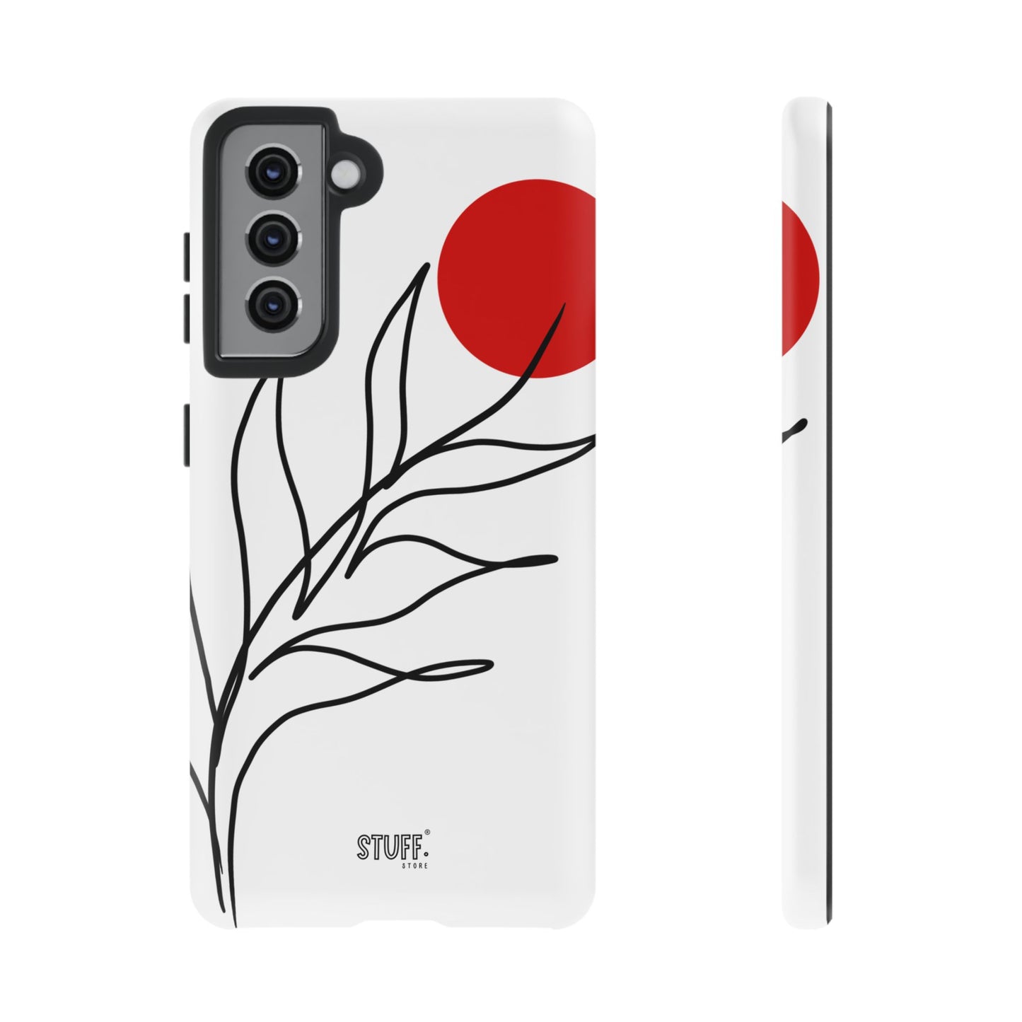 Red Sun Case | Coque résistante double protection avec Design Minimaliste