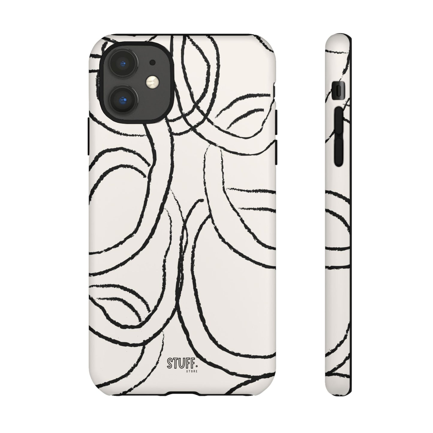 Doodly Case | Coque résistante double protection avec Design Gribouillis Minimaliste