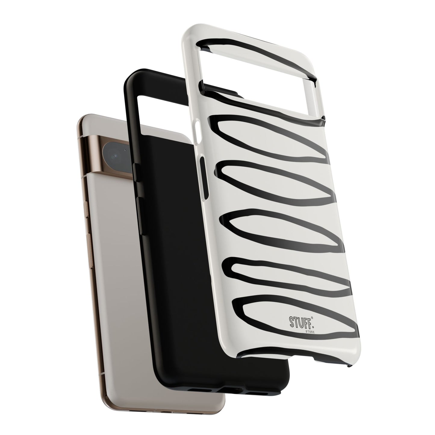 Loopy Case | Coque résistante double protection - Motif cercles abstraits