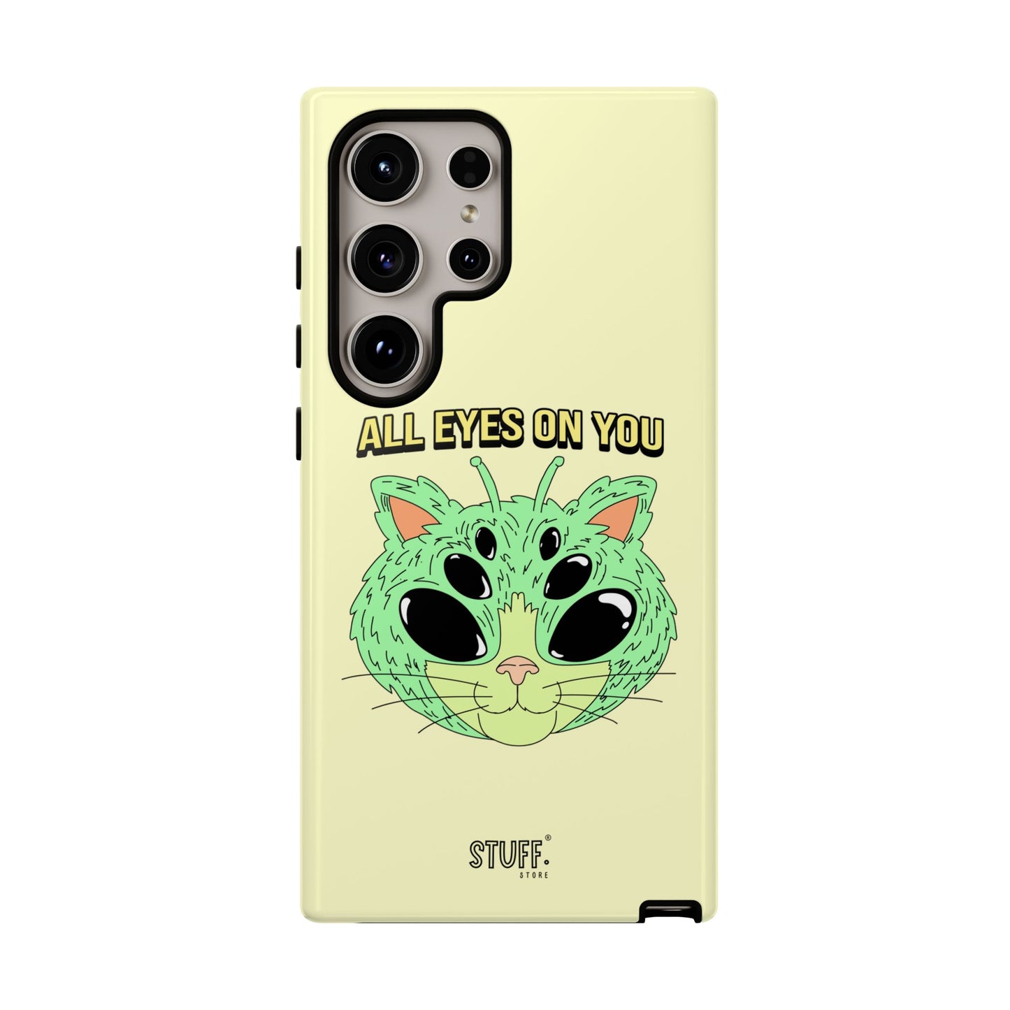 All Eyes on You Case | Coque résistante double protection avec Design Alien drôle