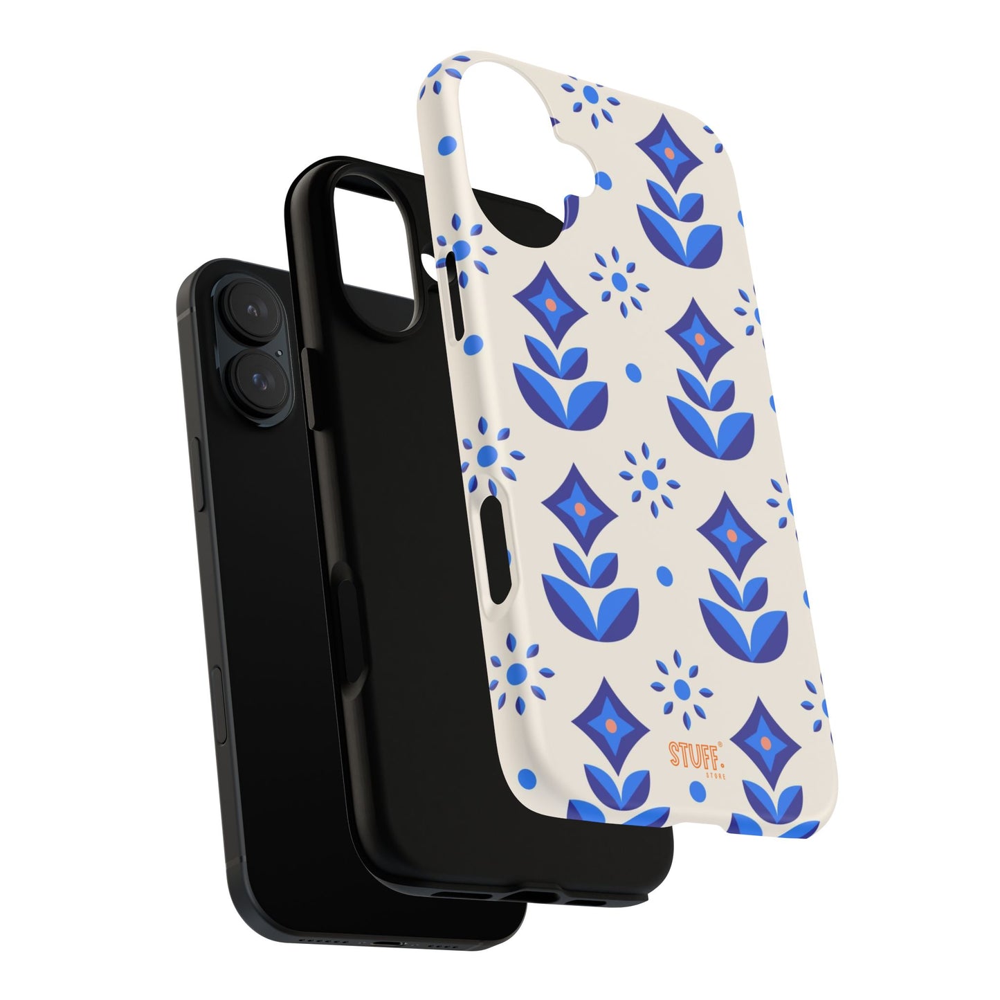 Floral Case | Coque résistante double protection avec Design Fleuri
