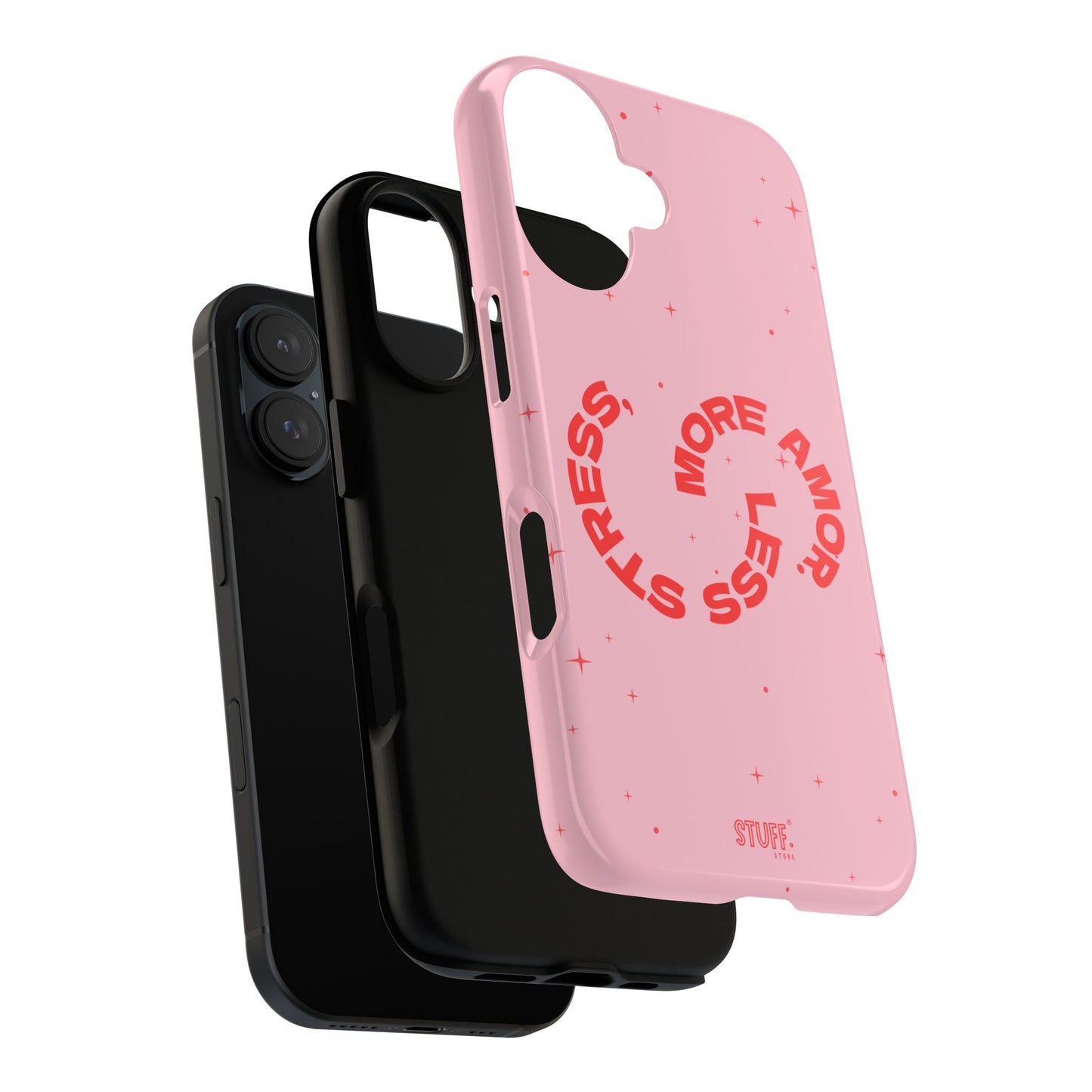 More Amor Case | Coque résistante double protection avec phrase Bienveillante