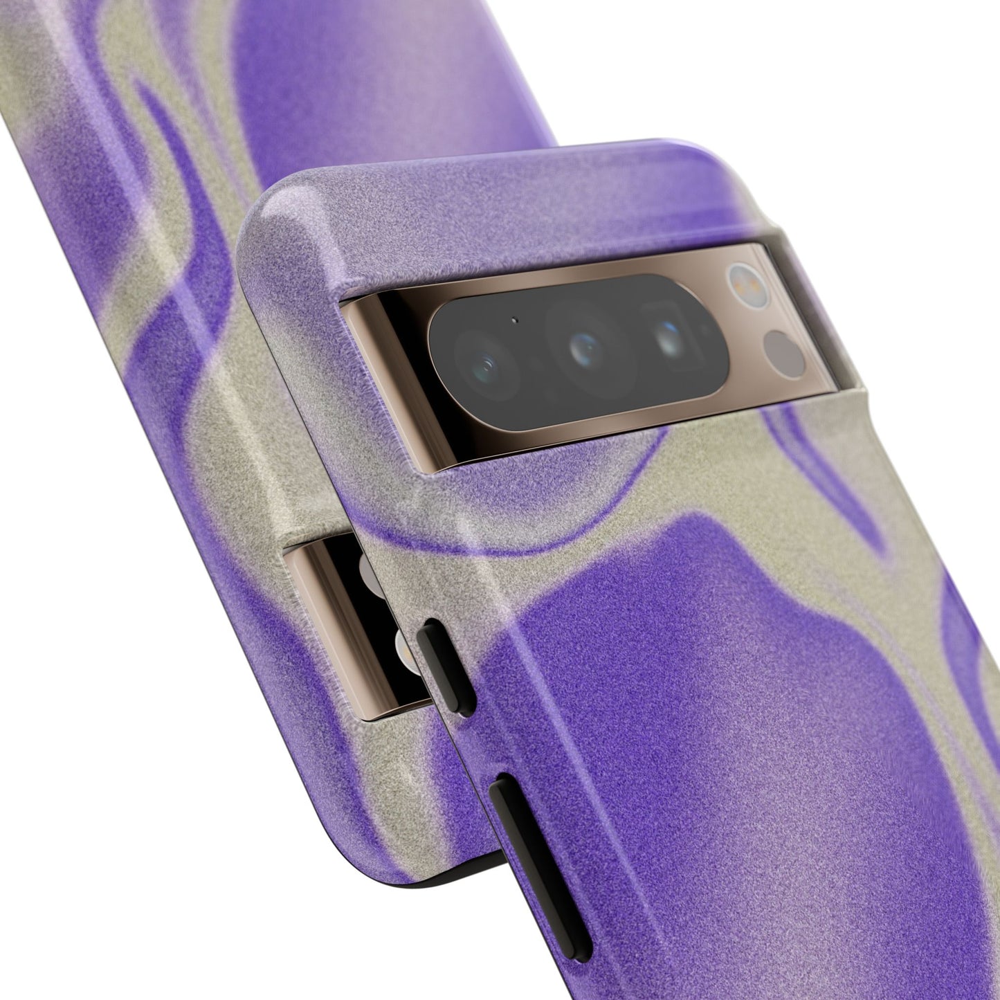 Swirly Case | Coque résistante double protection - Motif vague pourpre