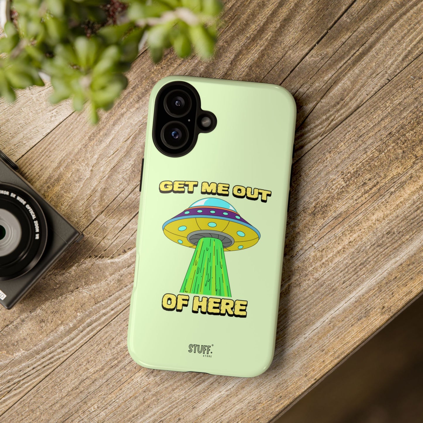 Get Me Out of Here | Coque résistante anti-choc — Vert Menthe