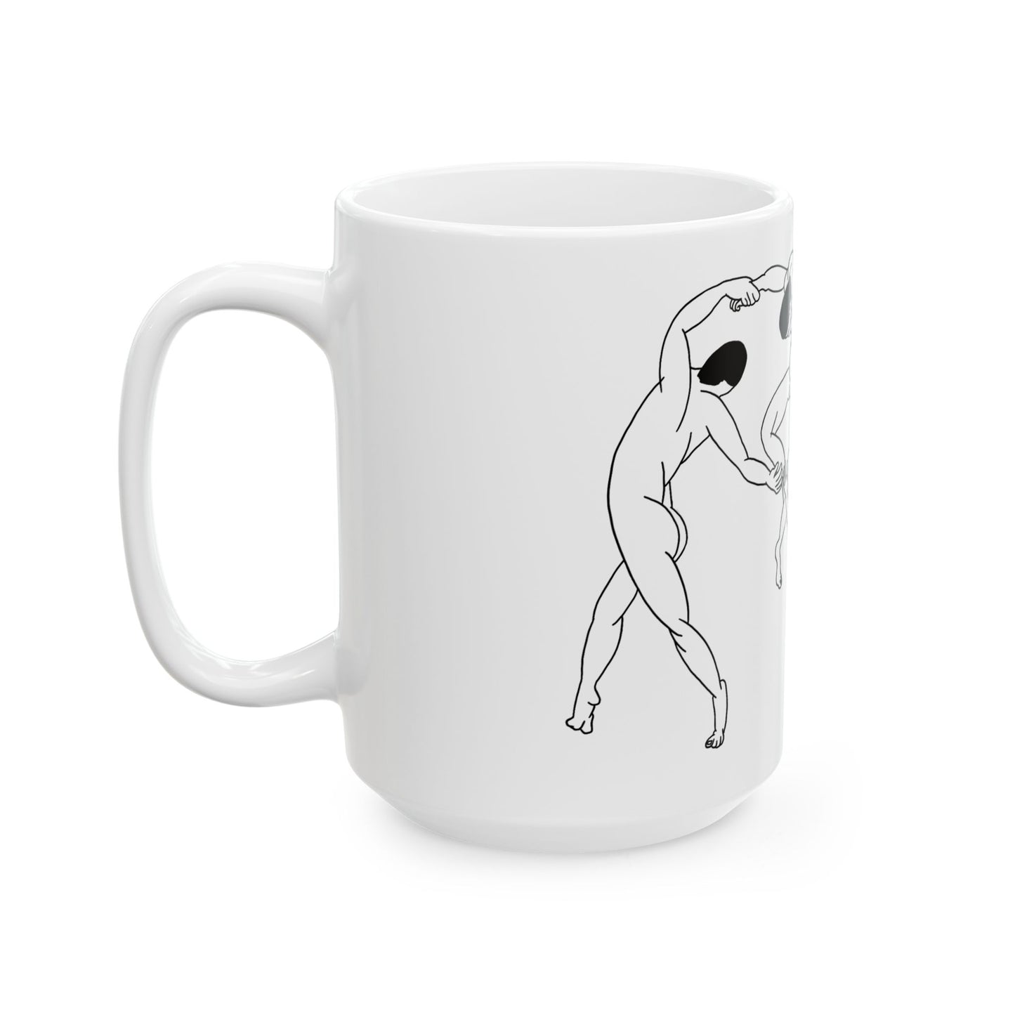La Danse | Mug en céramique design linéaire inspiré de Matisse – 330ml / 440ml