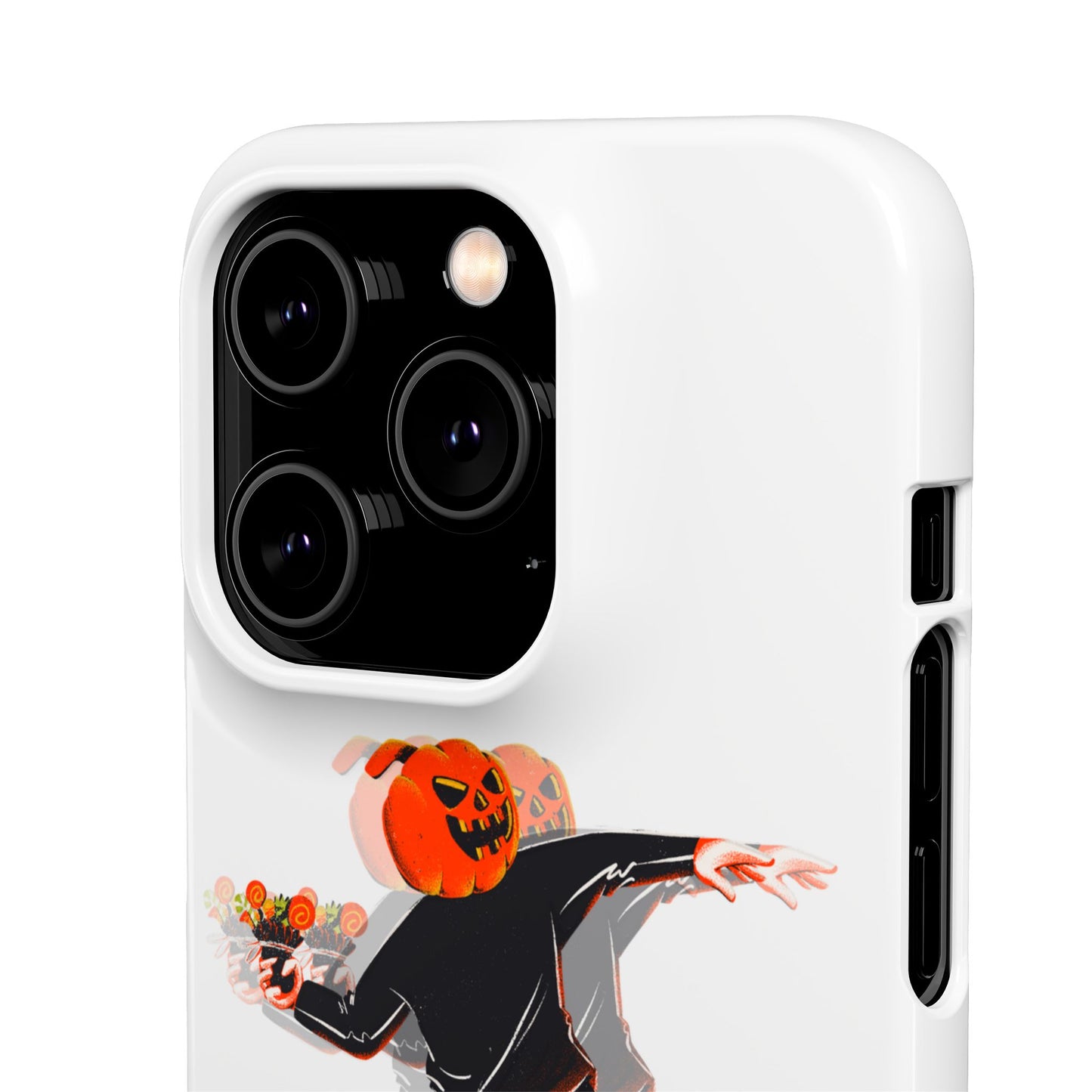 Pumpksy | Coque snap légère et résistante inspiration Banksy – Blanc