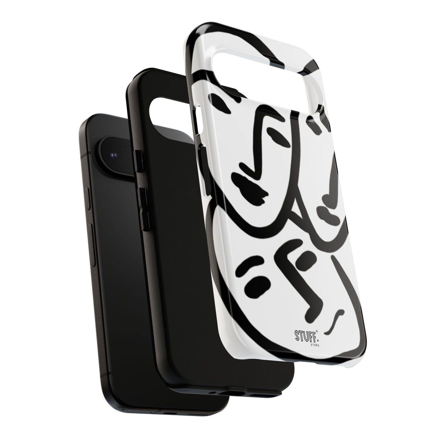 Les Trois Visages | Coque résistante double protection — inspiration Matisse
