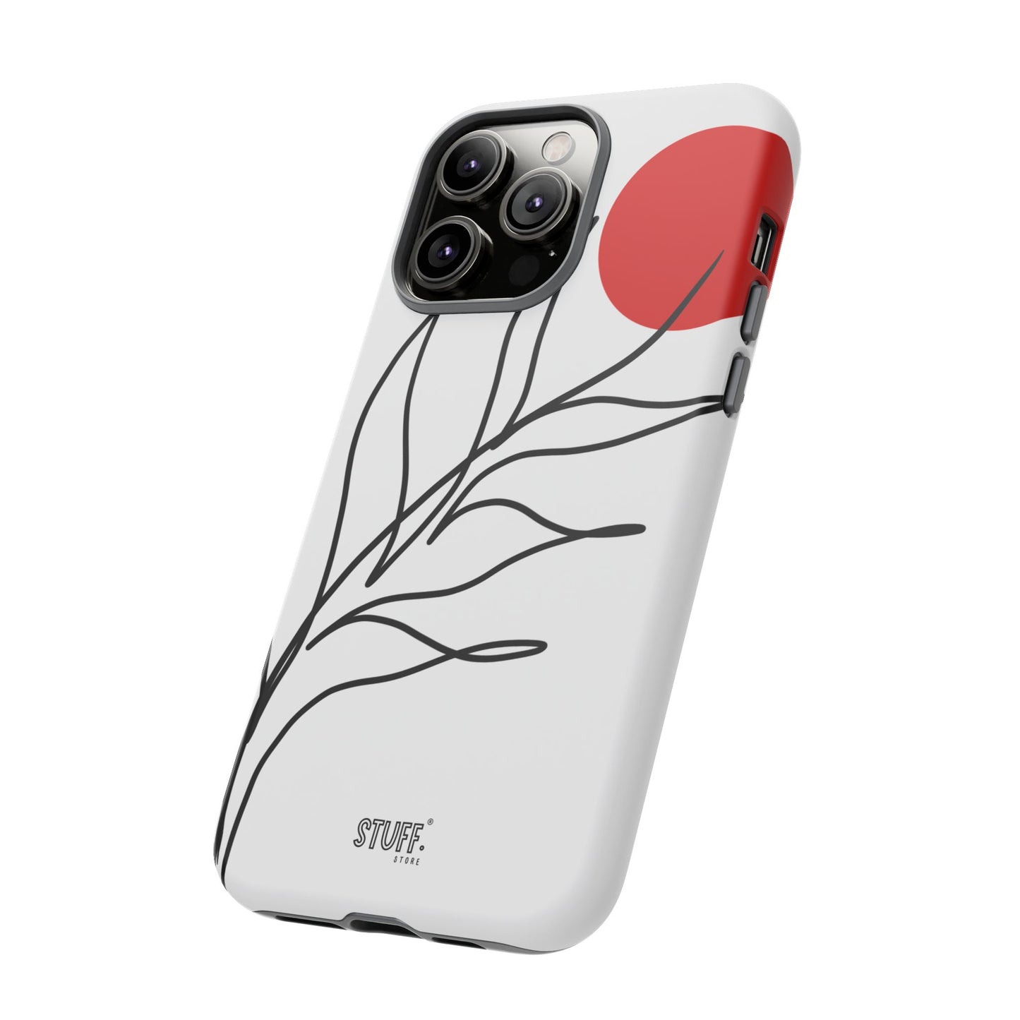 Red Sun Case | Coque résistante double protection avec Design Minimaliste