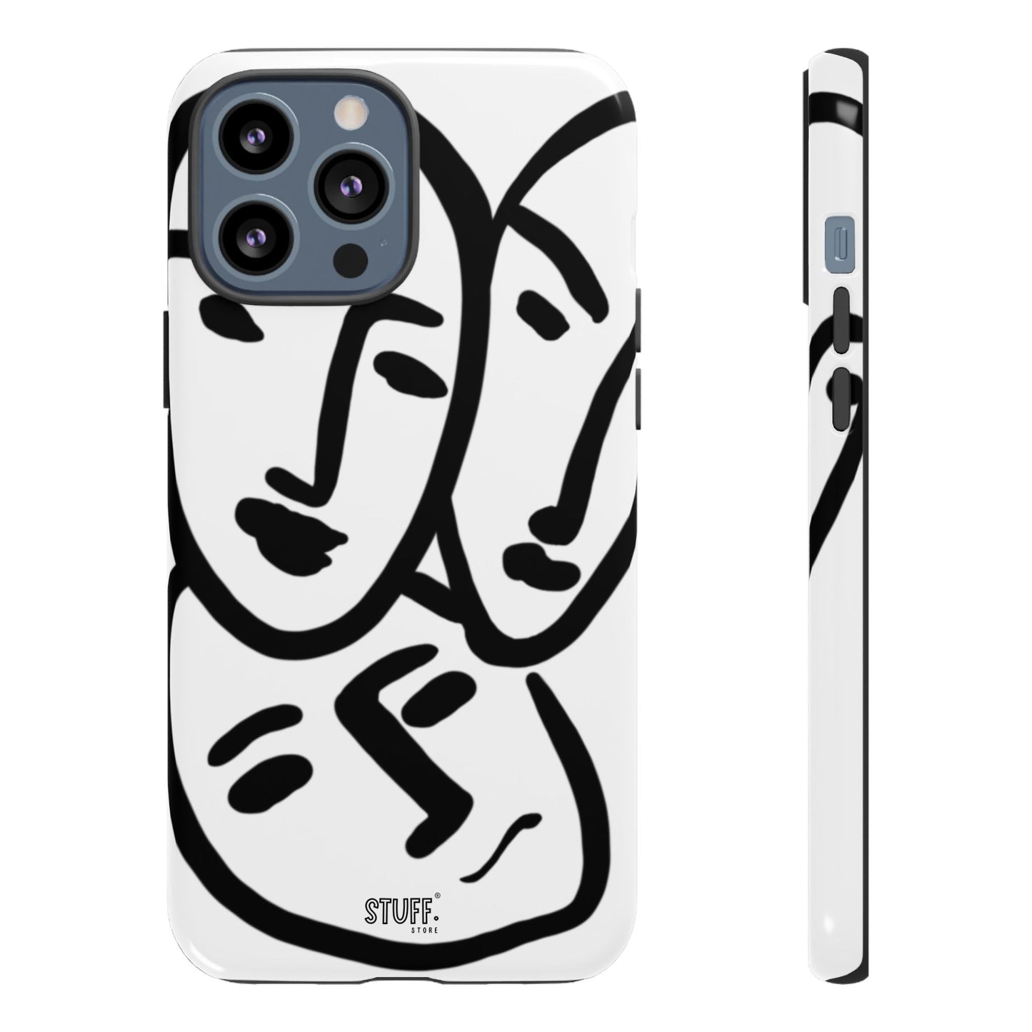 Les Trois Visages | Coque résistante double protection — inspiration Matisse