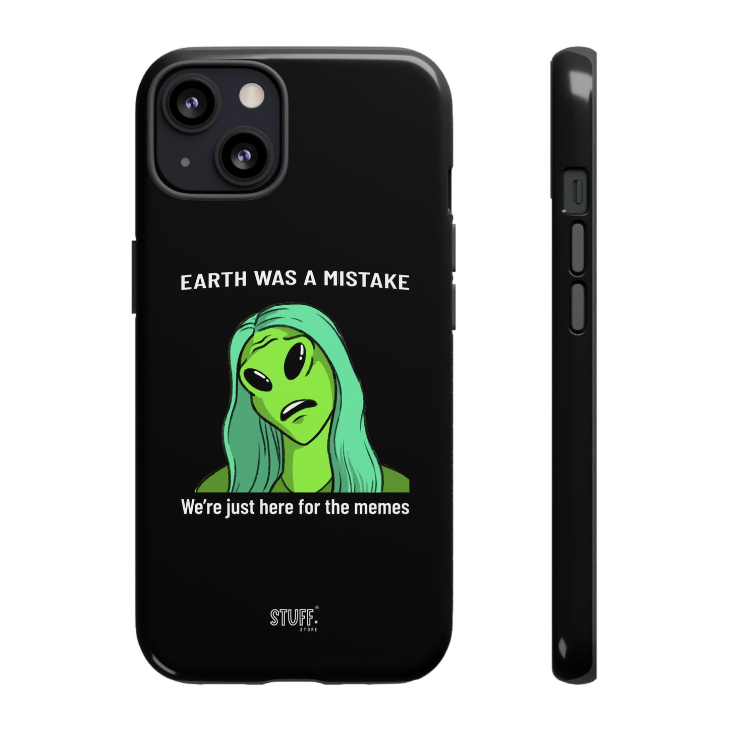 Meme Liking Alien Case | Coque résistante double protection pour les amateurs de Pop Culture