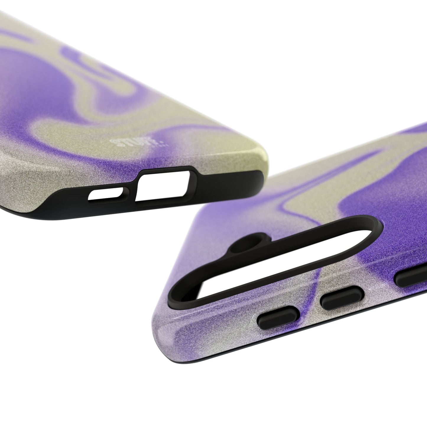Swirly Case | Coque résistante double protection - Motif vague pourpre