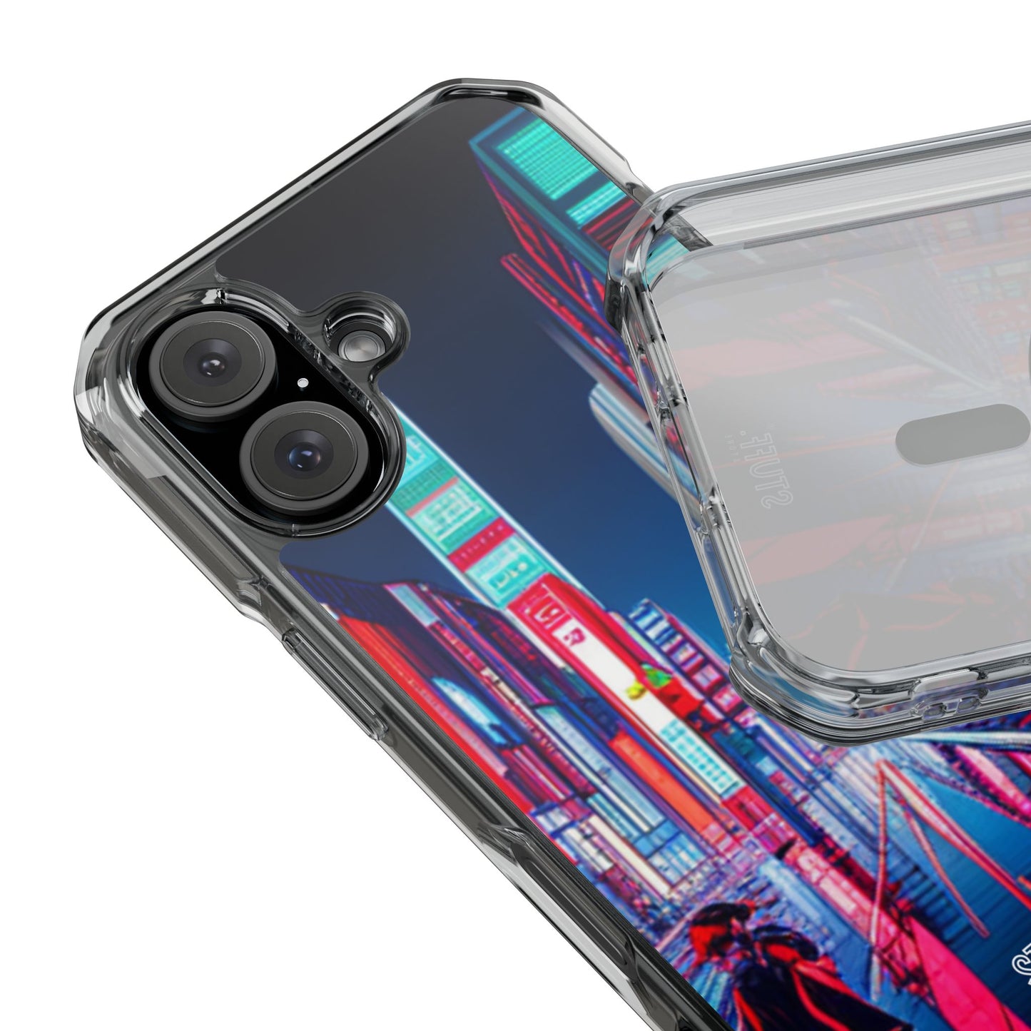 Cyber City Case | Coque transparente magnétique antichoc compatible MagSafe®