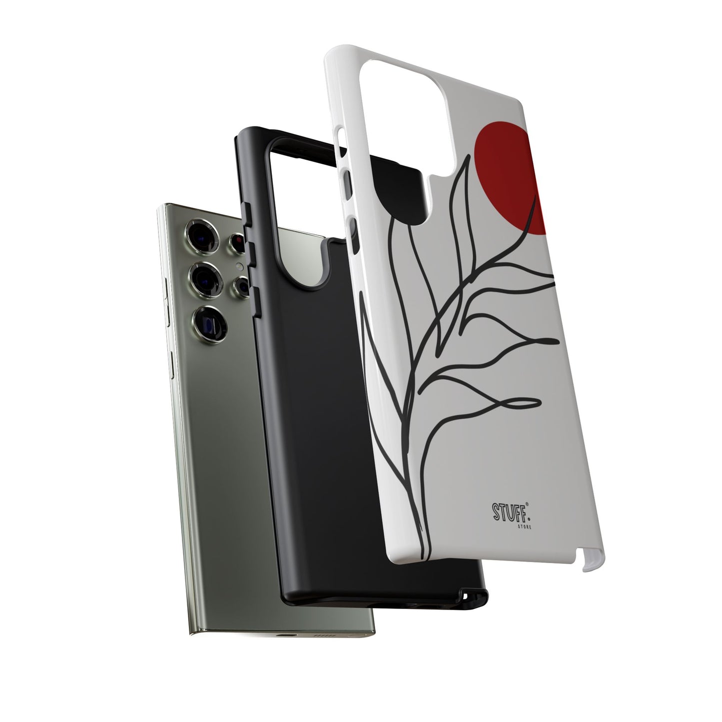 Red Sun Case | Coque résistante double protection avec Design Minimaliste