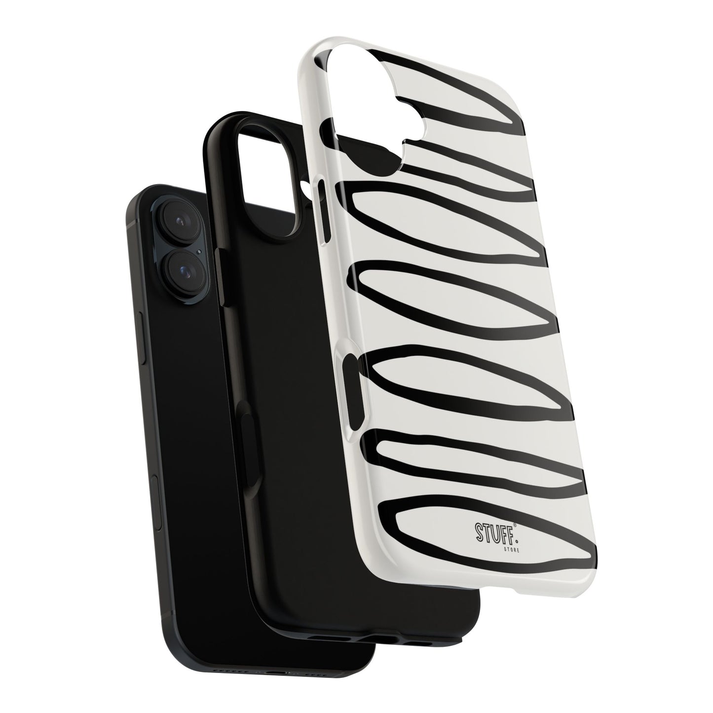 Loopy Case | Coque résistante double protection - Motif cercles abstraits