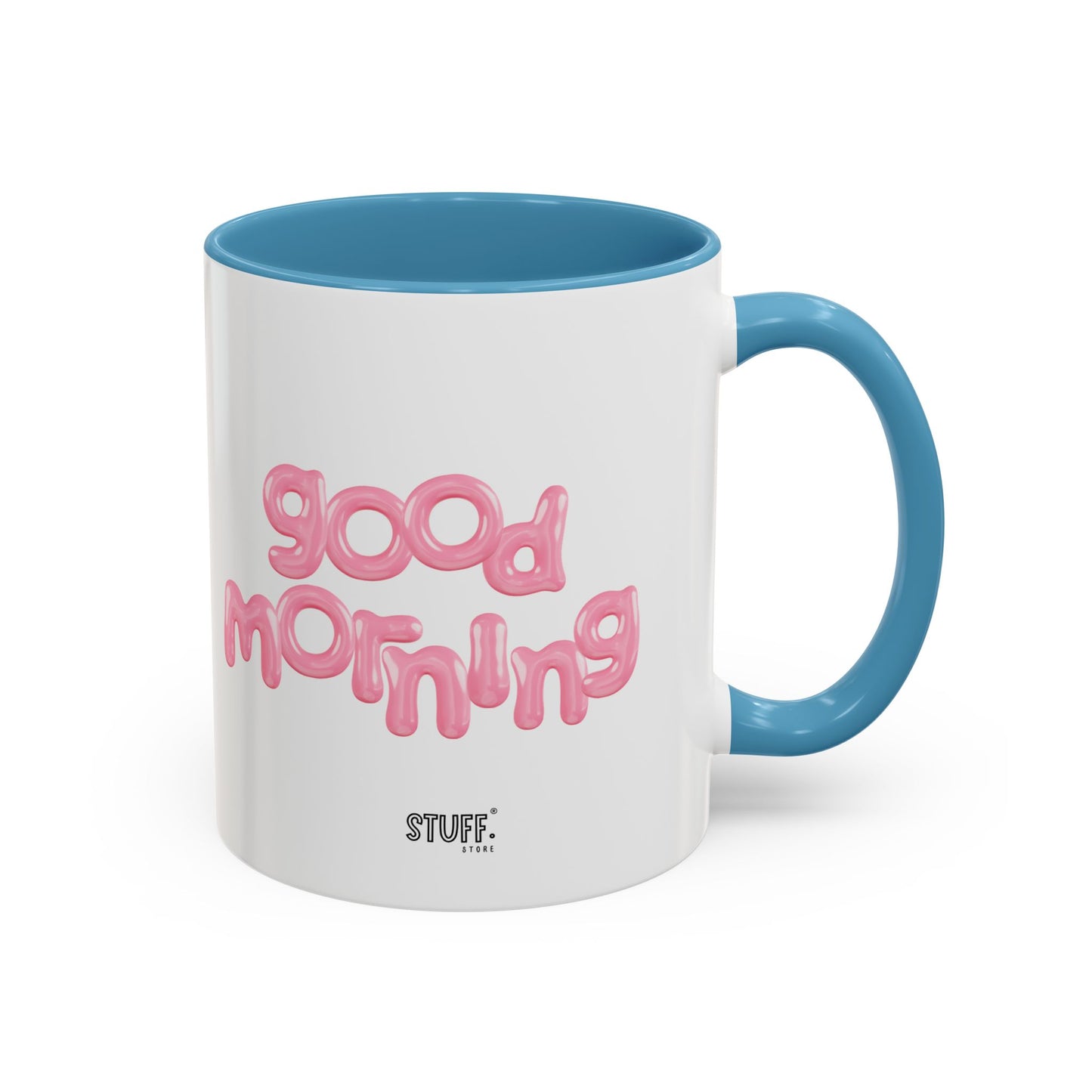 Balloon Cup | Two-tone ceramic mug with "balloon" lettering - 330ml