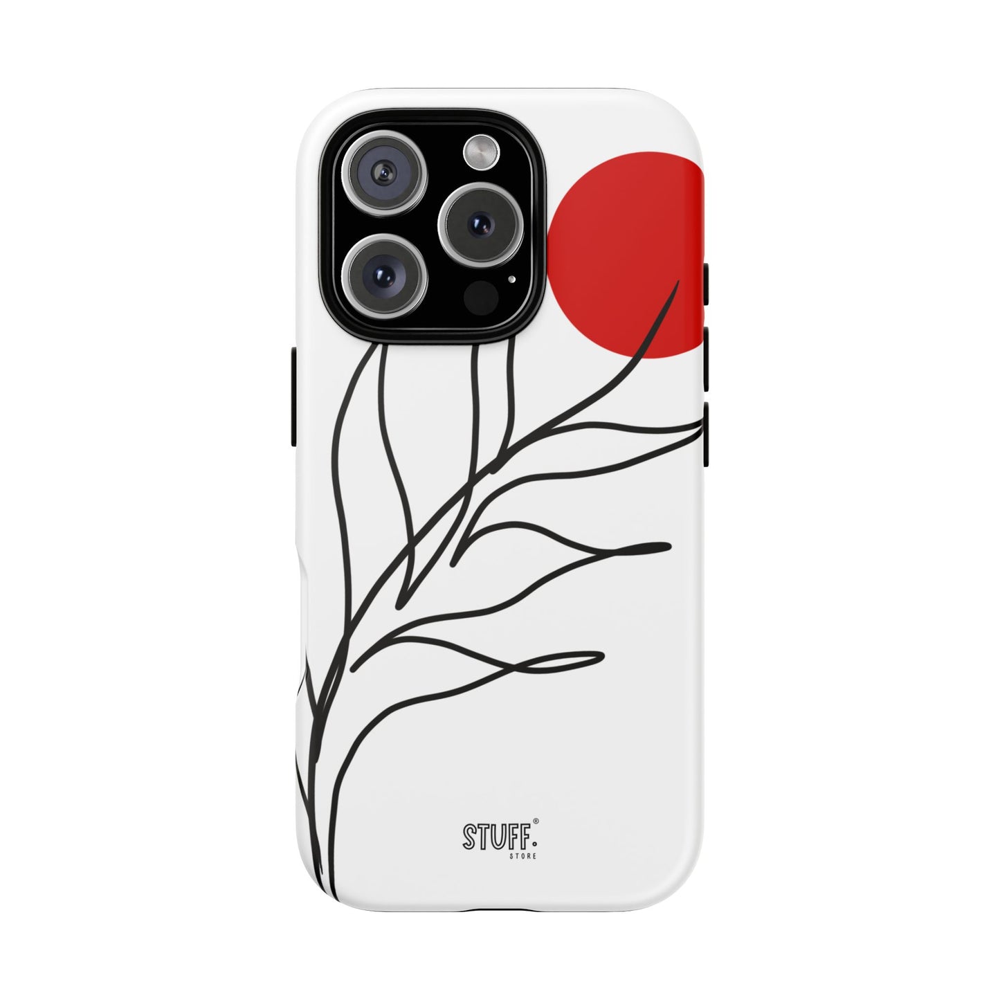 Red Sun Case | Coque résistante double protection avec Design Minimaliste