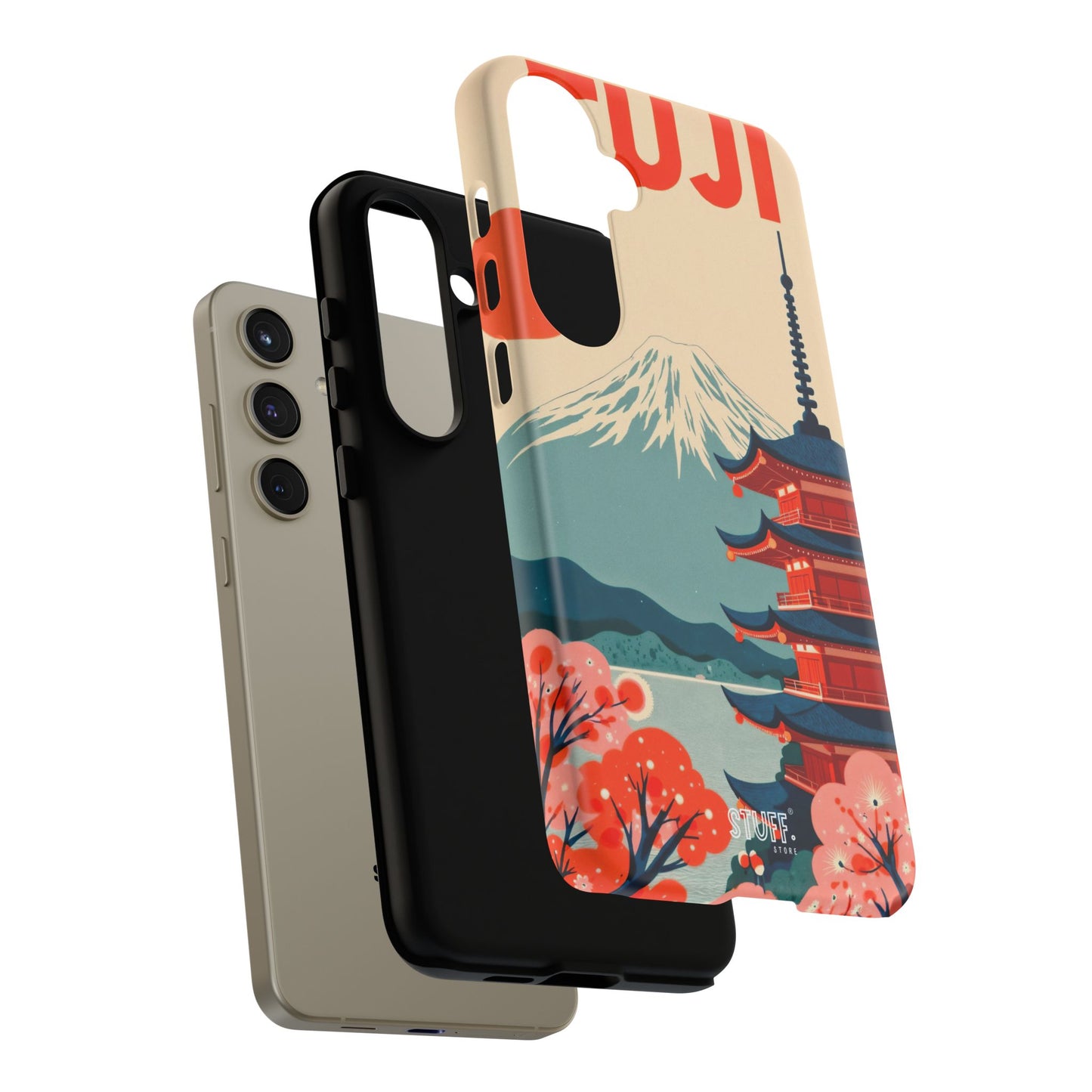 Fuji Case | Coque résistante double protection avec Design Mont Fuji