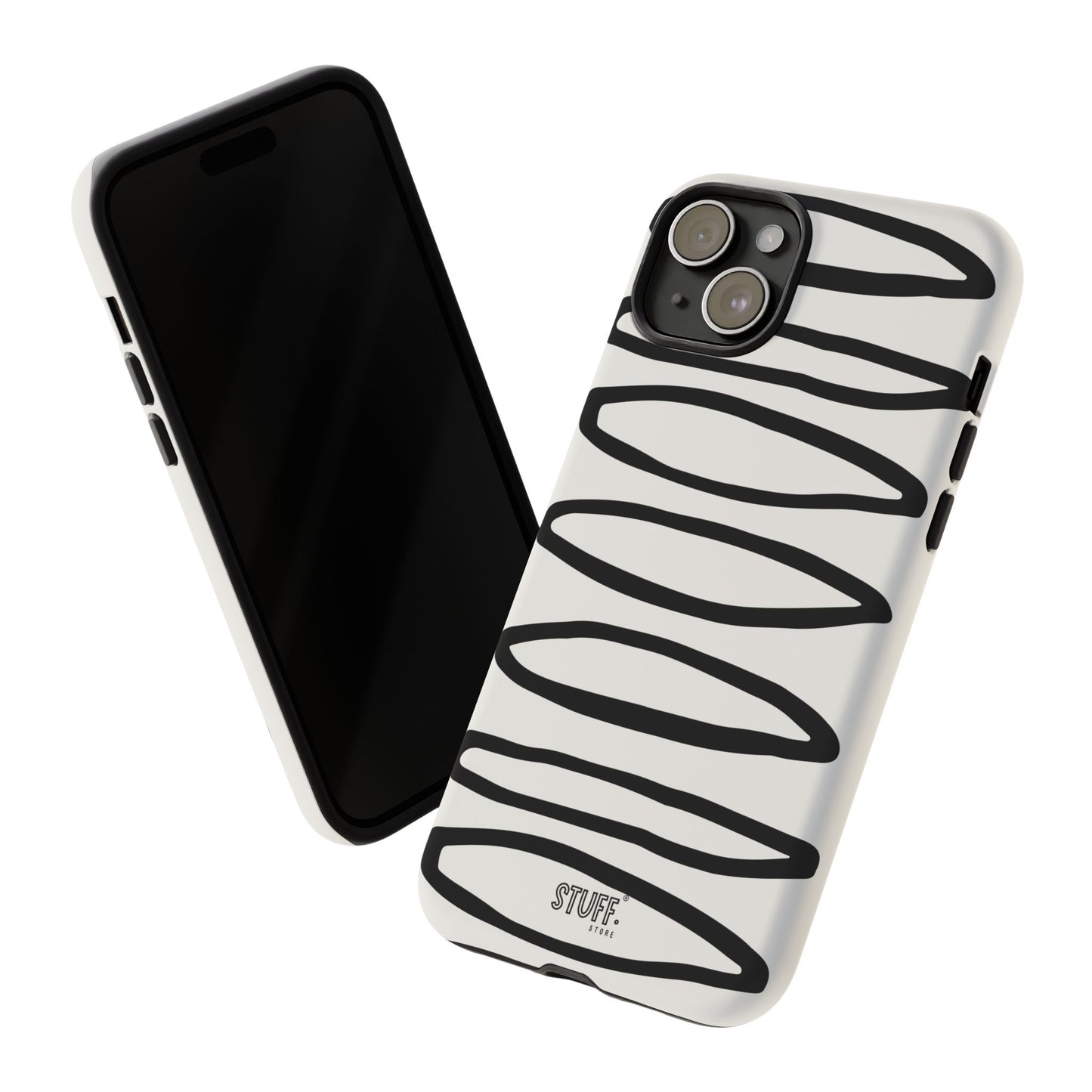 Loopy Case | Coque résistante double protection - Motif cercles abstraits