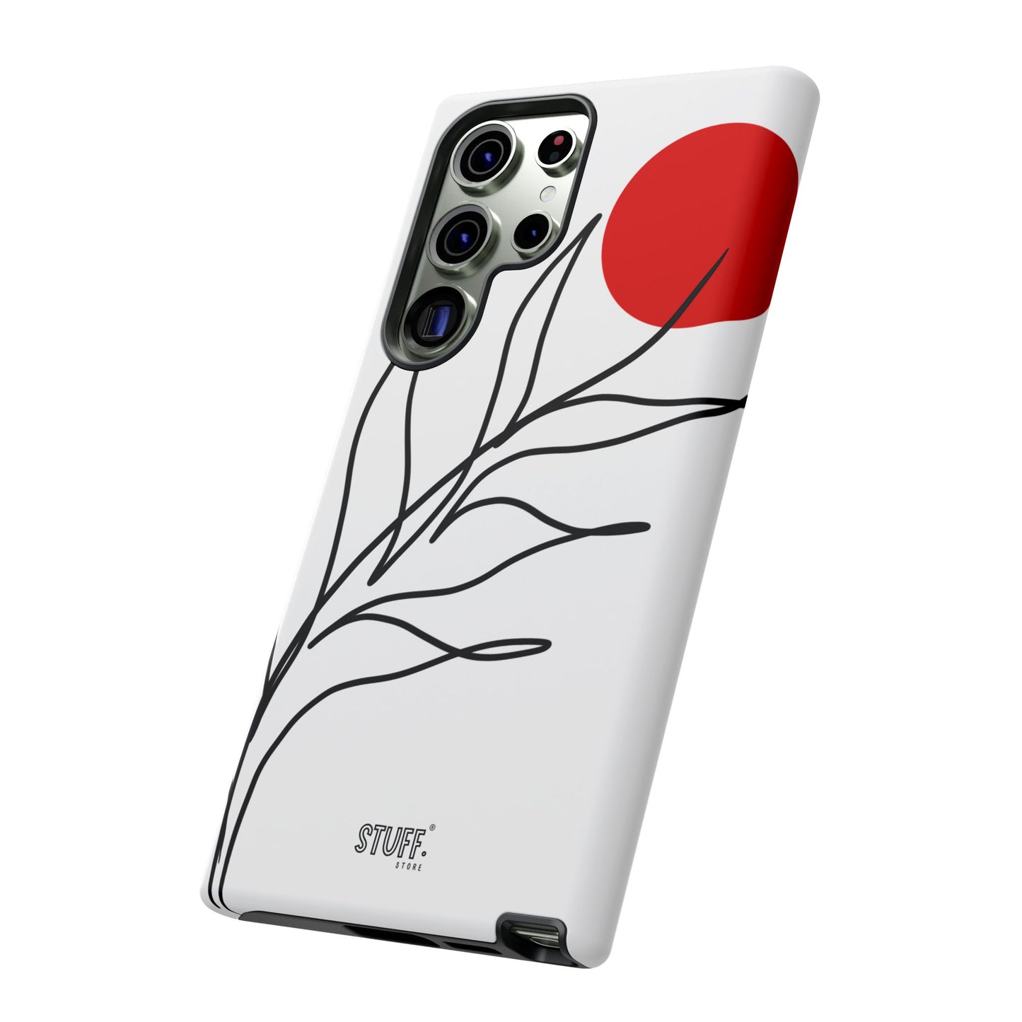 Red Sun Case | Coque résistante double protection avec Design Minimaliste