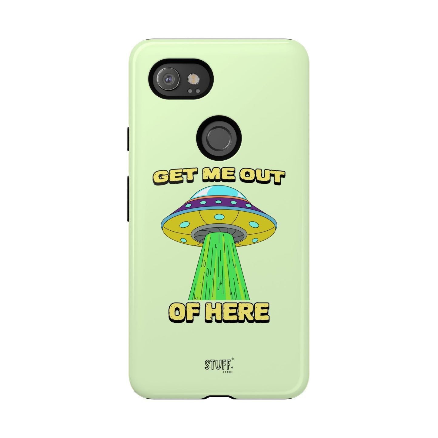 Get Me Out of Here | Coque résistante anti-choc — Vert Menthe