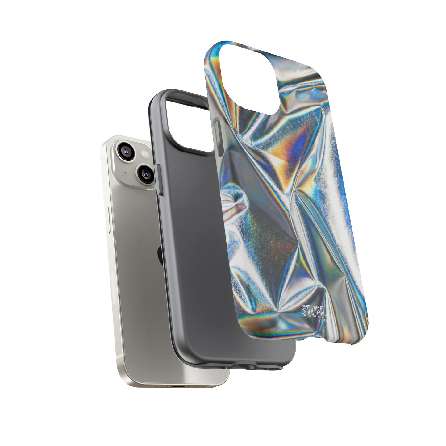 Metallic Case | Coque résistante double protection anti-choc - Effet Métallique