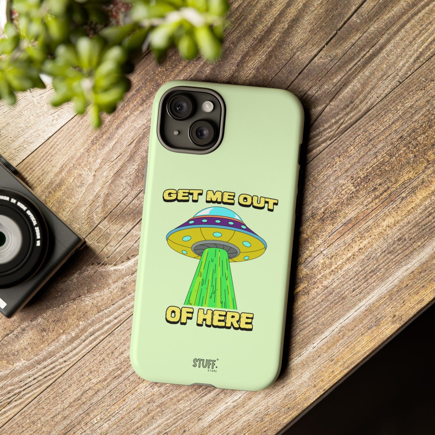 Get Me Out of Here | Coque résistante anti-choc — Vert Menthe