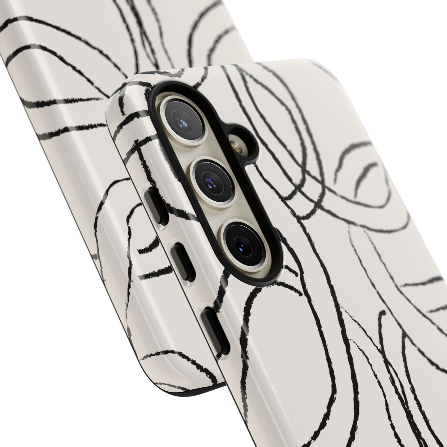 Doodly Case | Coque résistante double protection avec Design Gribouillis Minimaliste