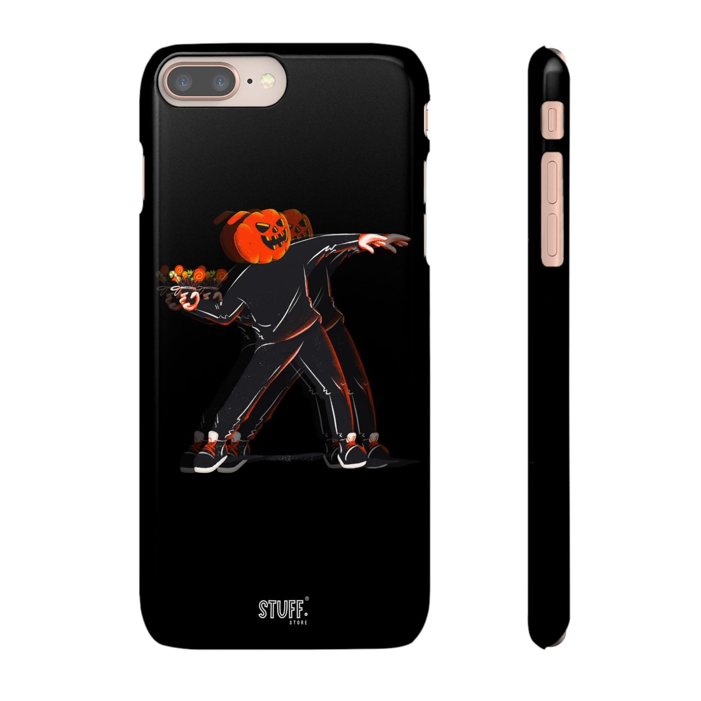 Pumpksy | Coque snap légère et résistante inspiration Banksy – Noir